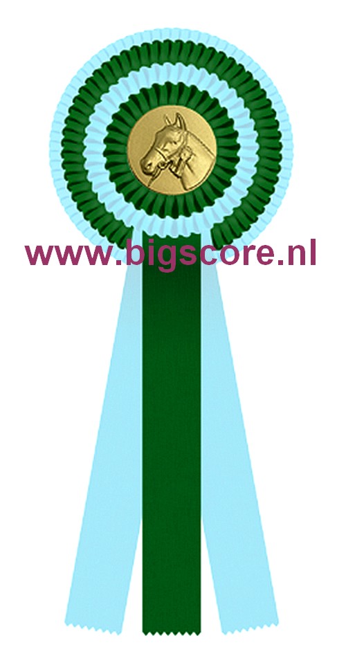 R 04 Multi 4-Ringsrozet Ø 15,5 L: 39,5 cm Blanco met optie Full-Colour logo Ø 50 mm